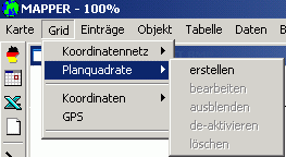 Grafik Menü: Grid-Planquadrate-erstellen